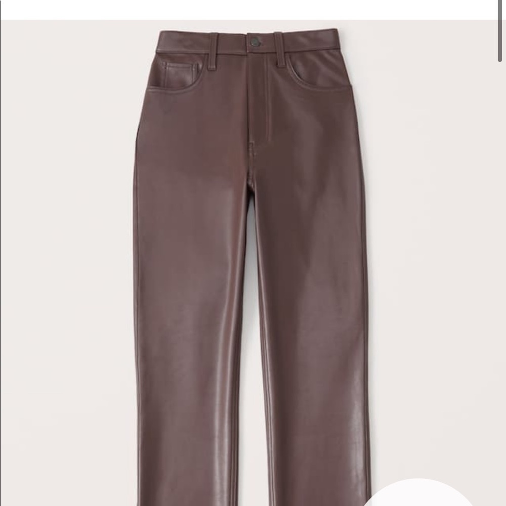 Abercrombie vegan leather 90’s pants